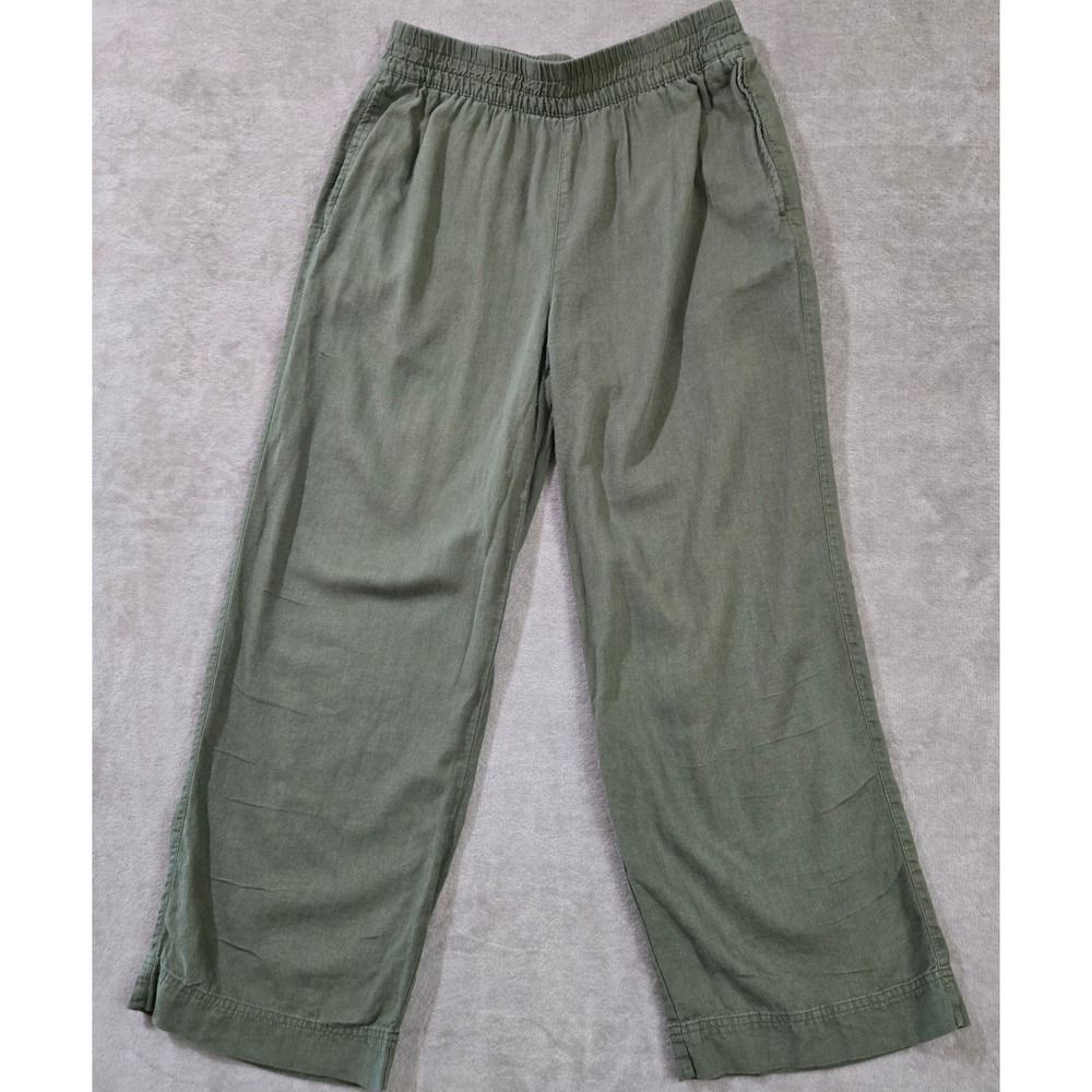 Old Navy Linen Blend Wide Leg Pants Medium Boho High Rise Lagenlook Capsule